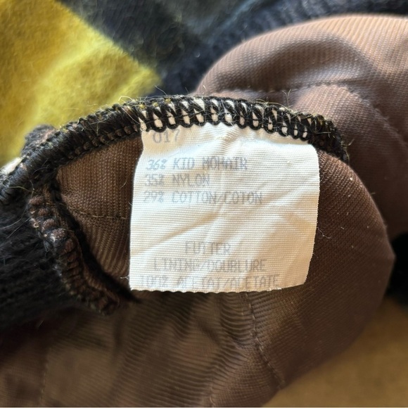 Vintage Dino Valiano Mohair Slouchy Textured Geometric Colorblock Resort Sweater - Picture 7 of 8